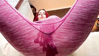 A beautiful, sporty girl, Lina Moore, has an intense anal session with a dildo