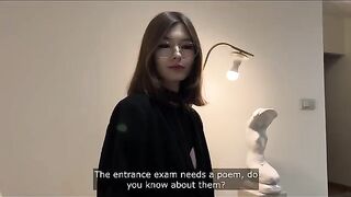 Instead of studying, better idea to have class with a hot classmate