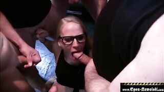 Bukkake with an amateur guy and Lara Cumkitten’s famous ass