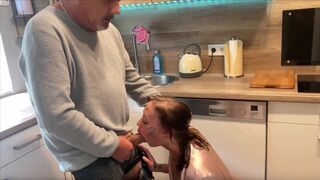 She didn't notice anything - the guy fucked me hard
