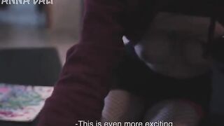 The girl sucks her classmate's dick to get a good mark