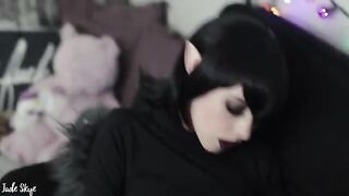 Vampire Mavis gets her fangs dirty with a cock sucking debut