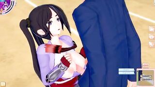 Game Koikatsu! ]Fuck big tits DanMachi Yamato Mikoto's 3DCG anime video