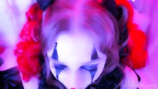 The kinkiest clown blowjob with a special facial finish
