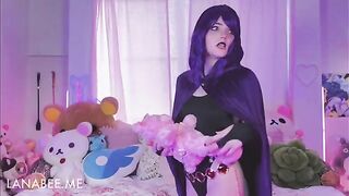 Raven discovers Starfire's toys and experiments playfully in this steamy scene