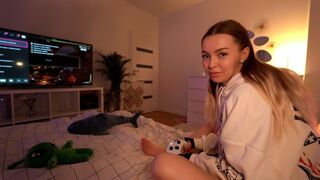 Instead of playing, she got fucked and squirted, just like in those wild homemade videos