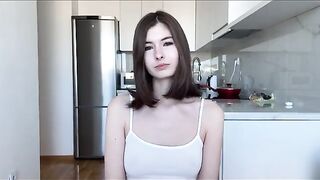 The neighbor wanted intimacy and the condom ended up in her wet pussy