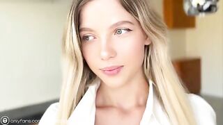 I cum on naked pictures of my hot student-neighbor and then gave a huge cumshot on her face