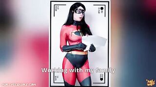 The casting of a porn actress is depicted, featuring Violet Parr from The Incredibles