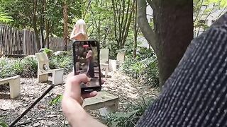 Colombian actress recognized by American, gets fucked on the street