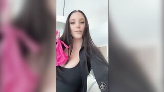 A woman fucks with a stranger in the hotel room, getting caught