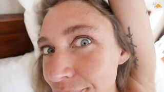 A hot and passionate afternoon of love in a romantic setting with a huge cumshot