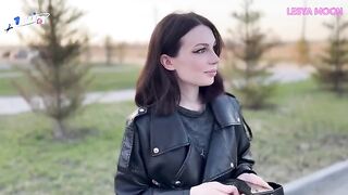 The girl next door, Lesya Moon, got wet from viewing stunning photos