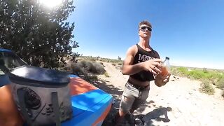 Babe has sex with boyfriend on the car bonnet at springs