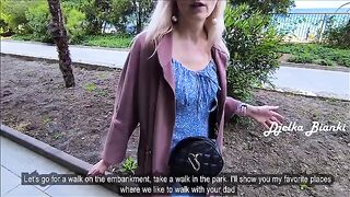A step mom forced her step son to have sex with her in public