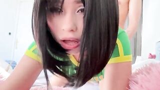 My stepsister asked me to cum on her face, a shocking request