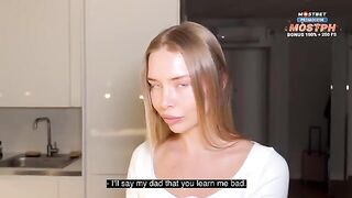 My hot tutor fucks me hard, cumming on her wet pussy