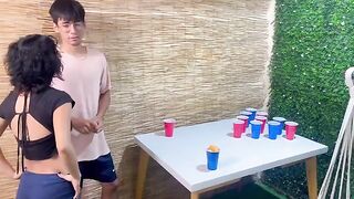 A simple game with my stepbrother ended with a hot sex