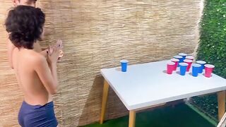 A simple game with my stepbrother ended with a hot sex