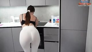 I called the cleaning lady to tidy up my place, but she turned into a cock sucker