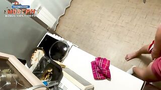 The woman was accidentally in the room with her husband's friend and got intimate