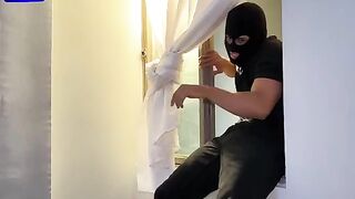A masked intruder broke into the house of a Colombian MILF