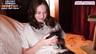 The girl forgot that her roommate can see everything