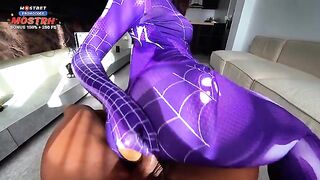Mary J uses the powers of Spiderman Miles Morales to fuck him hard