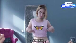 Father fucks his stepdaughter in the mouth for spending his money on blowjob classes