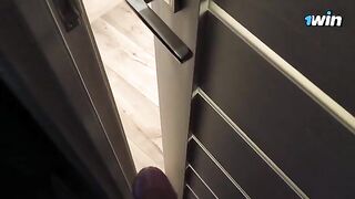 I spied on my stepsister, she found me and sucked my dick