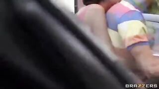 The guy with friends fucked two whores in a car