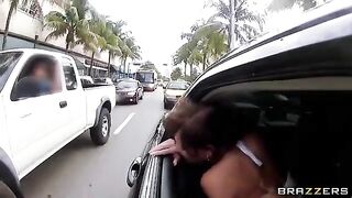 The guy with friends fucked two whores in a car