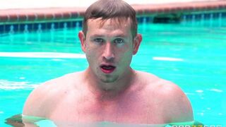 I wanted to get tan, but I got sex by the pool instead