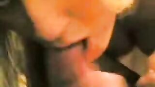 The guy got a blowjob from his girlfriend, who is a slut in bed