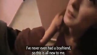 The first anal experience after pushing the buttocks