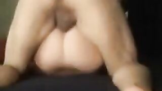 Wife suggested her husband's friend to caress her crotch