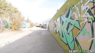 A man seduced a passer-by and fucked her on the street