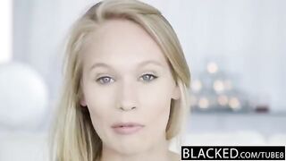 Skinny blonde girl cast by Niger in a young model