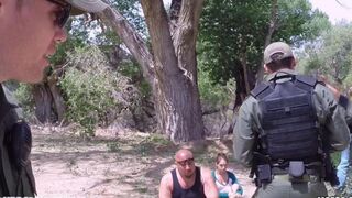 A hot pickup scene with a sexy mature woman and a soldier