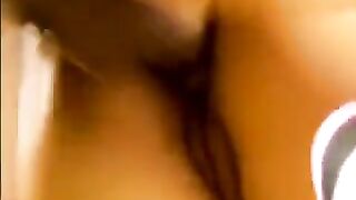 Two mature guys fucked an Asian girl at her home in a steamy session