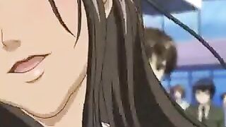 Hentai girl practices yoga and gets spanked hard