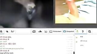 A woman fucks with her husband while camming online