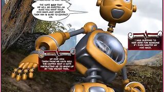 Robots fuck like comic books, watch this hot action