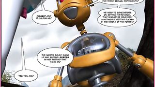 Robots fuck like comic books, watch this hot action