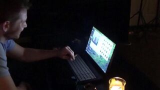 The wife got excited after watching porn and fucked with her husband