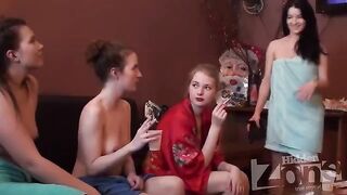 A hidden camera in a Russian hostel caught some steamy action