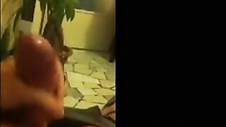 Removal of clothes on the mobile phone while fingering her pussy