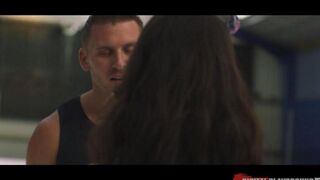 Hockey fan fucks with her favourite player in stadium