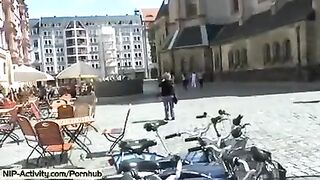 I've shown my pussy to all the people walking on the street