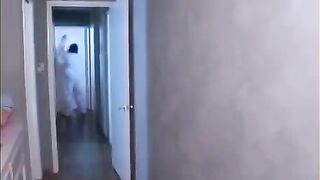 The monster fucked an Asian in the mouth with intense passion